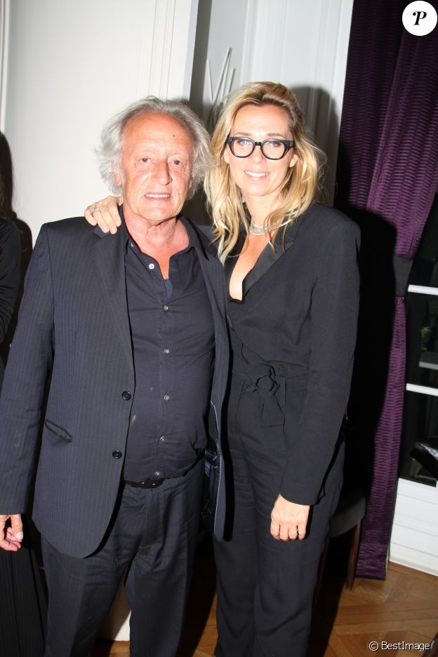 Exclusif - Didier Barbelivien et sa femme Laure - Soirée au Studio Harcourt pour le mariage de David Barbelivien et Valentine le 20 mai 2018 © Philippe Baldini / Bestimage