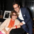 Exclusif - David Barbelivien et sa mère Christine Barbelivien - Soirée au Studio Harcourt pour le mariage de David Barbelivien et Valentine le 20 mai 2018 © Philippe Baldini / Bestimage
