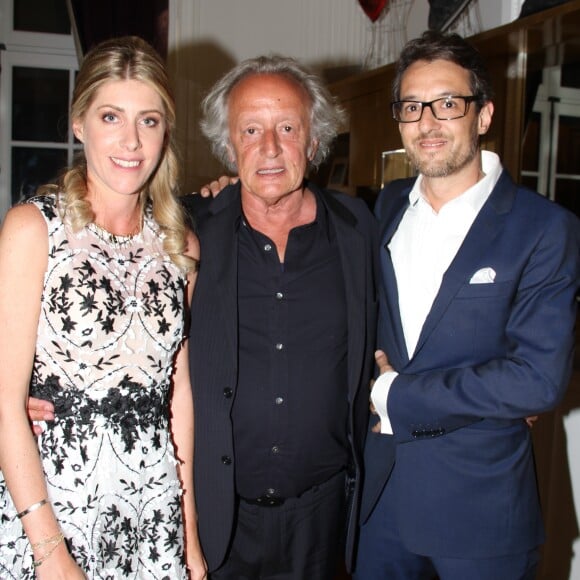 Exclusif - David Barbelivien et sa femme Valentine, et son père Didier Barbelivien - Soirée au Studio Harcourt pour le mariage de David Barbelivien et Valentine le 20 mai 2018 © Philippe Baldini / Bestimage