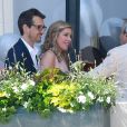 Exclusif - David Barbelivien et sa femme Valentine - Mariage à la mairie de Puteaux de David Barbelivien et Valentine le 19 mai 2018.
