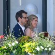 Exclusif - David Barbelivien et sa femme Valentine - Mariage à la mairie de Puteaux de David Barbelivien et Valentine le 19 mai 2018.