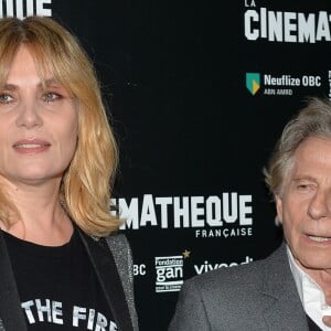 Roman Polanski et sa femme Emmanuelle Seigner - Avant-première du film "D'après une histoire vraie" de R. Polanski à la Cinémathèque Française à Paris, le 30 octobre 2017.