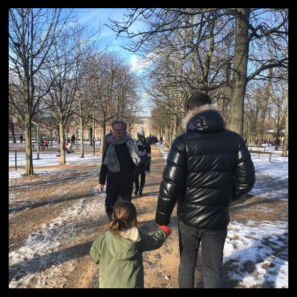 Le mari de Marc-Olivier Fogiel et sa fille Lily - Twitter, 10 février 2018
