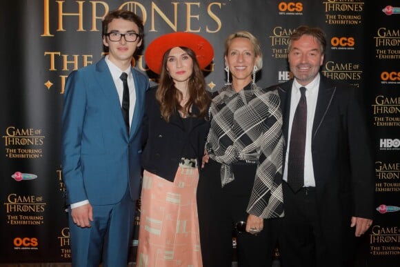 Isaac Hempstead-Wright, Carice Van Houten, Michele Clapton et Ian Beattie - Soirée d'inauguration de l'exposition "Game of Thrones: The Touring Exhibition" à Paris Expo, porte de Versailles, le 31 mai 2018. © CVS-Veeren/Bestimage