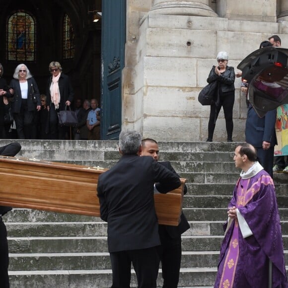 Obsèques de Pierre Bellemare à l'église Saint-Roch de Paris, France, le 31 mai 2018.