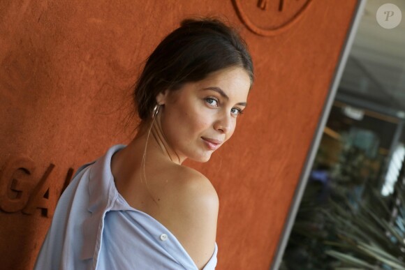 Marie-Ange Casta - People au village des Internationaux de France de Tennis de Roland Garros à Paris. Le 4 juin 2018. © Dominique Jacovides-Cyril Moreau / Bestimage