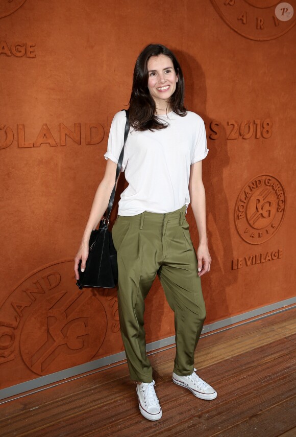 Louise Monot - People au village des Internationaux de France de Tennis de Roland Garros à Paris. Le 4 juin 2018. © Dominique Jacovides-Cyril Moreau / Bestimage