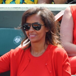 Karine Le Marchand et Stephane Plaza à Roland-Garros le 4 juin 2018.