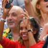 Karine Le Marchand et Stephane Plaza à Roland-Garros le 4 juin 2018.