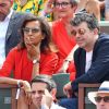 Karine Le Marchand et Stephane Plaza à Roland-Garros le 4 juin 2018.
