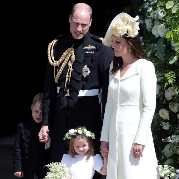 La duchesse Catherine de Cambridge lors du mariage du prince Harry et de la duchesse Meghan de Sussex (Meghan Markle) à Windsor le 19 mai 2018.