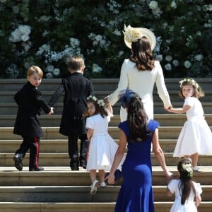 La duchesse Catherine de Cambridge lors du mariage du prince Harry et de la duchesse Meghan de Sussex (Meghan Markle) à Windsor le 19 mai 2018.