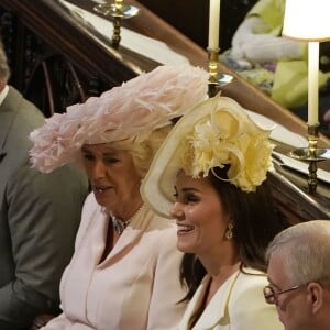 La duchesse Catherine de Cambridge lors du mariage du prince Harry et de la duchesse Meghan de Sussex (Meghan Markle) à Windsor le 19 mai 2018.