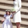 La duchesse Catherine de Cambridge au mariage du prince Harry et de la duchesse Meghan de Sussex (Meghan Markle) à Windsor le 19 mai 2018.