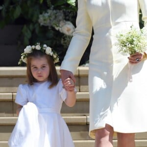 La duchesse Catherine de Cambridge au mariage du prince Harry et de la duchesse Meghan de Sussex (Meghan Markle) à Windsor le 19 mai 2018.