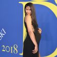 Chanel Iman, enceinte, assiste aux CFDA Awards 2018 au Brooklyn Museum à New York. Le 4 juin 2018.