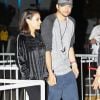 Mila Kunis et son mari Ashton Kutcher arrivent au concert de U2 au Forum à Inglewood, le 16 mai 2018