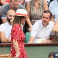 Pippa Middleton (enceinte) lors des Internationaux de Tennis de Roland-Garros à Paris, France, le 27 mai 2018. © Jacovides-Moreau/Bestimage