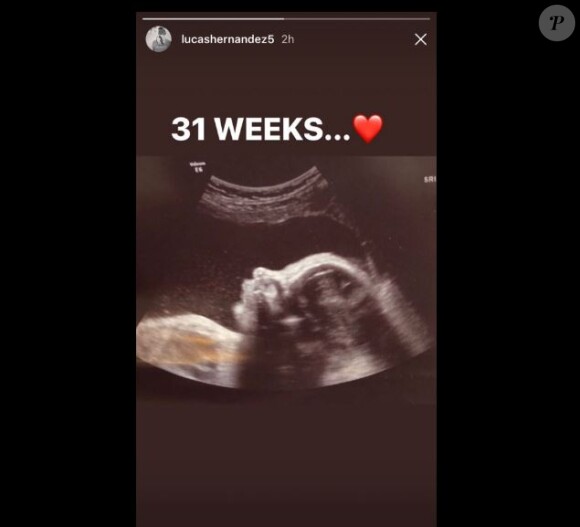 Lucas Hernandez annonce la grossesse de sa compagne sur Instagram le 7 juin 2018.
