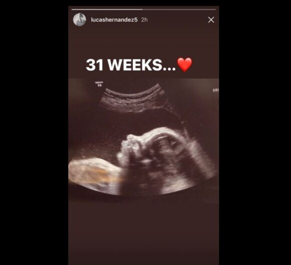 Lucas Hernandez annonce la grossesse de sa compagne sur Instagram le 7 juin 2018.