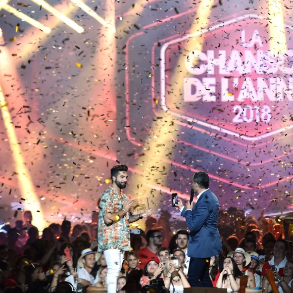 Exclusif - Kendji Girac - Kendji Girac, vainqueur du titre "La chanson de l'année 2018", émission enregistrée dans les arènes de Nîmes, diffusée en direct sur TF1 le 8 juin © Bruno Bebert / Bestimage