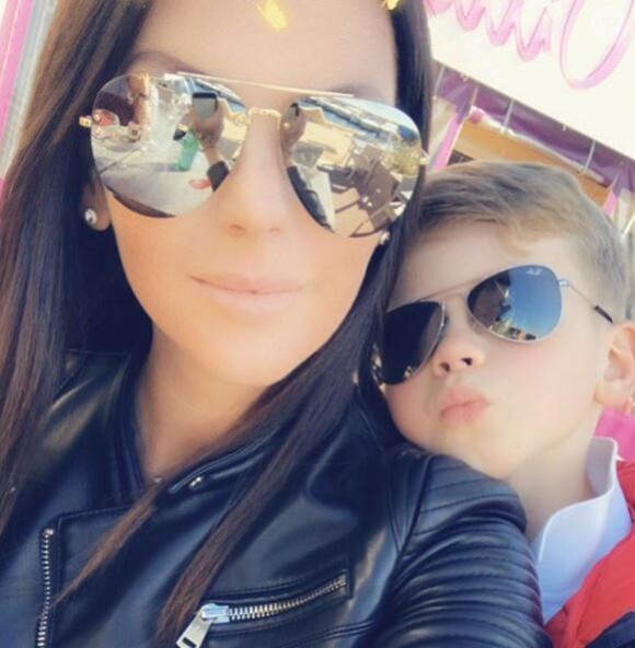 Amélie Neten et son fils Hugo - Instagram, avril 2018