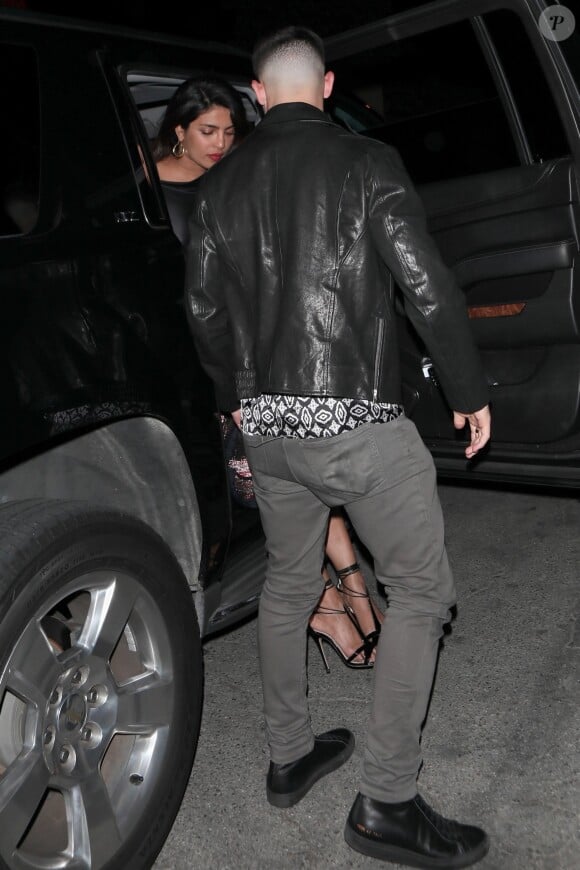 Exclusif - Nick Jonas et Priyanka Chopra arrivent au restaurant " Craig " à West Hollywood Le 02 juin 2018.