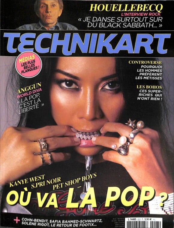 Anggun en couverture de "Technikart", en kiosques depuis le 7 juin 2018.