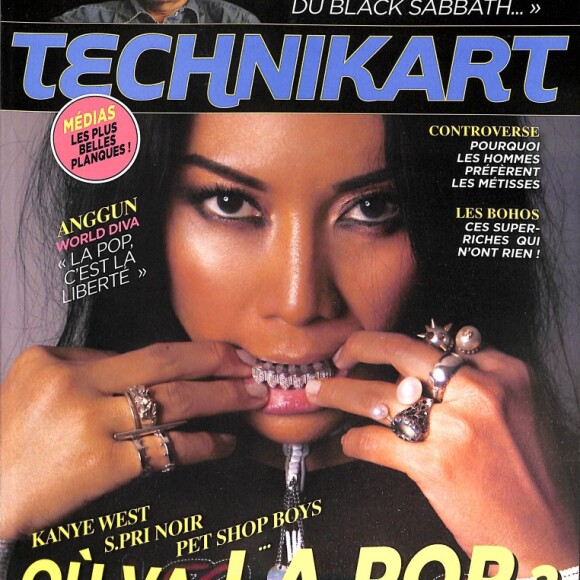 Anggun en couverture de "Technikart", en kiosques depuis le 7 juin 2018.