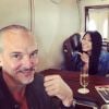 La chanteuse Anggun et son compagnon Christian Kretschmar se rendent à Bali. Instagram, juin 2018.