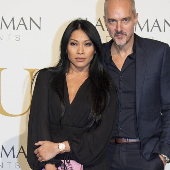 Anggun et son compagnon Christian Kretschmar - Couture Ball by Langman Events" Closing Fashion week en Présence de Madame A. Laffont aux platines au Mona Bismarck American Center à Paris , le 26 janvier 2018. © Pierre Perusseau/Bestimage