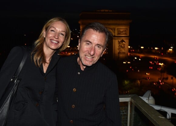 Exclusif - Tim Roth et sa femme Nikki Butler - Rencontres à la terrasse Publicis lors du 7ème Champs Elysées Film Festival (CEFF) à Paris le 13 juin 2018. © Veeren-CVS/Bestimage