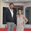 Johan Heldenbergh et Camille Chamoux (enceinte) - Photocall du 2ème jour du Festival du film de Cabourg, France, le 14 juin 2018. © Coadic Guirec/Bestimage