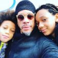 JoeyStarr avec ses fils Matisse et Kalil sur Instagram le 18 février 2018.