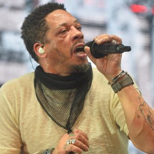 JoeyStarr (Joey Starr) - Concert du groupe Suprême NTM à l'AccorHotels Arena à Paris, France, le 9 mars 2018. © Veeren/Bestimage