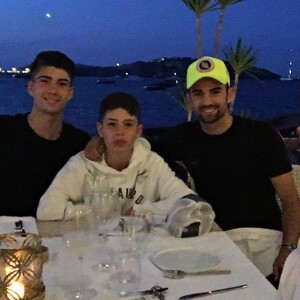 Les fils de Zinédine Zidane en vacances à Ibiza. Instagram, juin 2018.