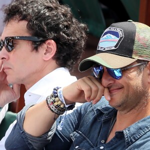David Hallyday dans les tribunes des Internationaux de France de Tennis de Roland Garros à Paris. Le 8 juin 2018 © Cyril Moreau / Bestimage