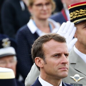 Le président de la république française, Emmanuel Macron au cours de la cérémonie au Mont Valérien à l'occasion de la commémoration du 78ème anniversaire de l'appel du 18 juin, Suresnes, France, le 18 juin 2018. © Stéphane Lemouton / Bestimage