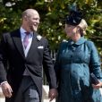 Zara Phillips (Zara Tindall) enceinte et son mari Mike Tindall - Les invités arrivent à la chapelle St. George pour le mariage du prince Harry et de Meghan Markle au château de Windsor, le 19 mai 2018.