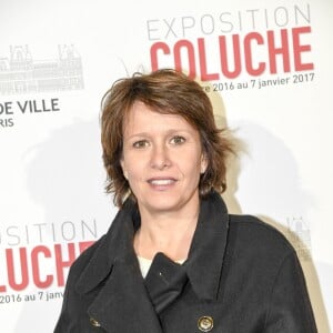 Carole Rousseau - Vernissage presse de l'exposition "Coluche" à l'Hôtel de Ville de Paris le 5 octobre 2016. © Pierre Perusseau/Bestimage