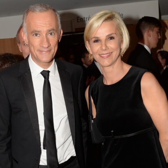 Gilles Bouleau, Laurence Ferrari à la 7ème cérémonie des "Hommes de l'Année GQ" au musée d'Orsay à Paris, le 23 novembre 2016. © Rachid Bellack/Bestimage