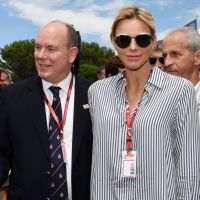 Charlene et Albert de Monaco témoins du succès de Lewis Hamilton en France