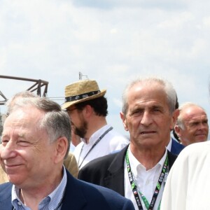 La princesse Charlène de Monaco, Laura Flessel, la ministre des sports, et Jean Todt durant le Grand Prix de France au Castellet le 24 juin 2018. Christian Estrosi, le maire de Nice et le vice président du Conseil Regional de PACA, est à l'origine du retour du Grand Prix de France au Circuit Paul Ricard. C'est Lewis Hamilton qui a remporté le Grand Prix devant Max Verstappen, second, et Kimi Raikkonen troisième. © Bruno Bebert / Bestimage