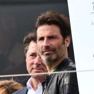 Christian Estrosi, Richard Orlinski (créateur du trophée du Grand Prix de France) lors de la remise de prix du Grand Prix de France de Formule 1 au Castellet le 24 juin 2018. © Bruno Bebert / Bestimage