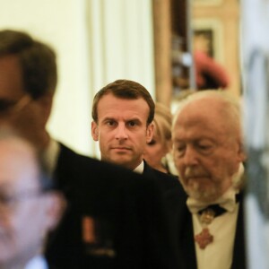 Le président Emmanuel Macron et son épouse Brigitte Macron rencontrent le pape François au Vatican le 26 juin 2018. © Cristian Gennari / Vatican Pool / Bestimage