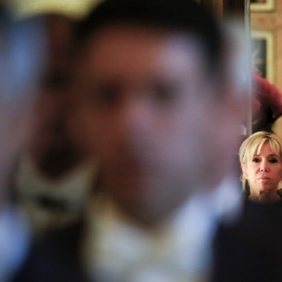 Le président Emmanuel Macron et son épouse Brigitte Macron rencontrent le pape François au Vatican le 26 juin 2018. © Cristian Gennari / Vatican Pool / Bestimage