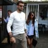 Nicole Scherzinger et son compagnon Grigor Dimitrov sont allés déjeuner au restaurant Il Pastaio à Beverly Hills, le 2 mars 2017.