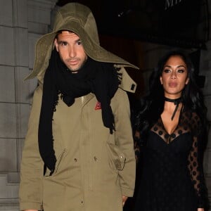 Nicole Scherzinger et son compagnon Grigor Dimitrov à la sortie du restaurant Milo à Londres, Royaume Uni, le 2 décembre 2017. © CPA/Bestimage