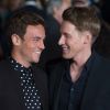 Tom Daley et son compagnon Dustin Lance Black - Avant-première du film "The Hunger Games - La Révolte : Part 2" à Londres. Le 5 novembre 2015