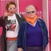 Corinne Masiero et Josée Dayan durant le "Pink Carpet" des séries "Aqui En La Tierra" et "Cacciatore The Hunter" lors du festival CanneSéries à Cannes, le 9 avril 2018. © Rachid Bellak/Bestimage